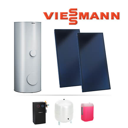 5,02m² Viessmann Solaranlage SK05731, Vitosol 200-FM, SV2F, 300 L 100-B CVBC