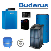 Buderus GB212-15, SL206, Gas-Brennwertkessel, 8 x SKR10 CPC, HS750, E/H