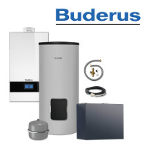 Buderus GB182i.2-15, W49, Gas-Brennwertgerät, weiß, SU160, 160 l, BC400, Erdgas