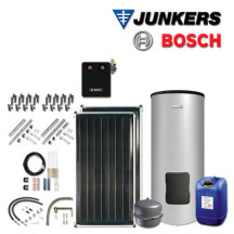 4,2m² Junkers Bosch Solaranlage SO415 mit FCC220-2V, WS 300-5 PK1 C, Aufdach