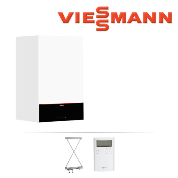 Viessmann Vitodens 200-W Kombitherme, 25 kW, Z022054, VT100, Zubehör Aufputz