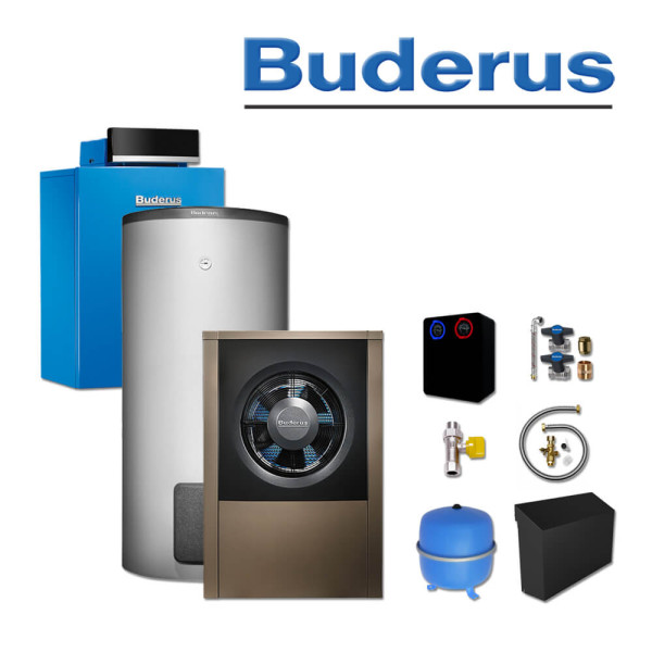 Buderus GBH212-15, SL214, Gas-Brennwertkessel, WLW196i-8 A H, SU160, RC310, E/H