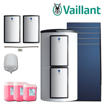 Vaillant Solaranlage 9.426/5, 12,55m² VFK 155/2 V, allSTOR exclusiv VPS 800/3-7