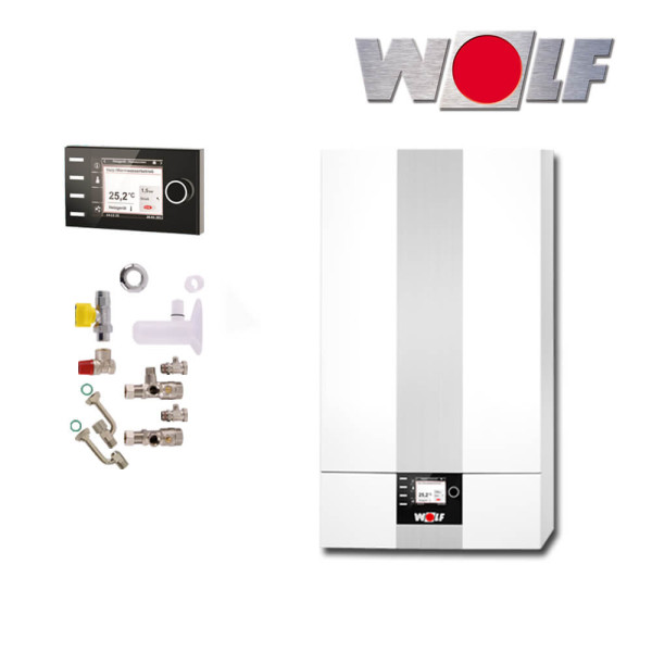 Wolf CGB-2-K-20 20kW Gas-Brennwert-Kombitherme, Bedienmodul BM2