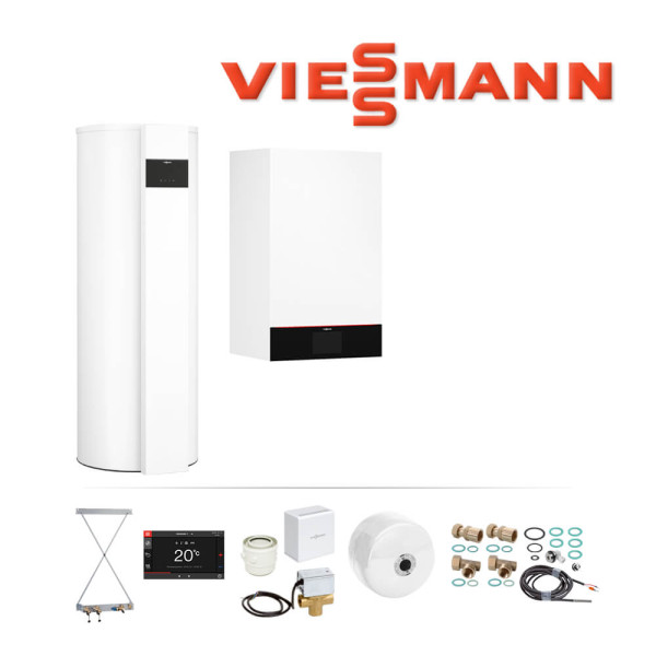 Viessmann Vitodens 200-W, Gastherme 11 kW, Z028306, Vitocal 262-A, 300 L