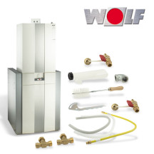 Wolf CGS-2-20/150R 20kW Gas-Brennwert-Zentrale, Gastherme mit Rohrwendelspeicher