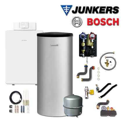 Junkers Bosch GCFS874 mit Gaskessel GC8000iF-15, W 160-5 P1 A, HS25/6 MSL