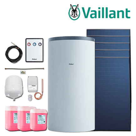 Vaillant Solaranlage 9.454/3, 12,55m² VFK 155/2 V, auroSTOR VPS RS 800 B