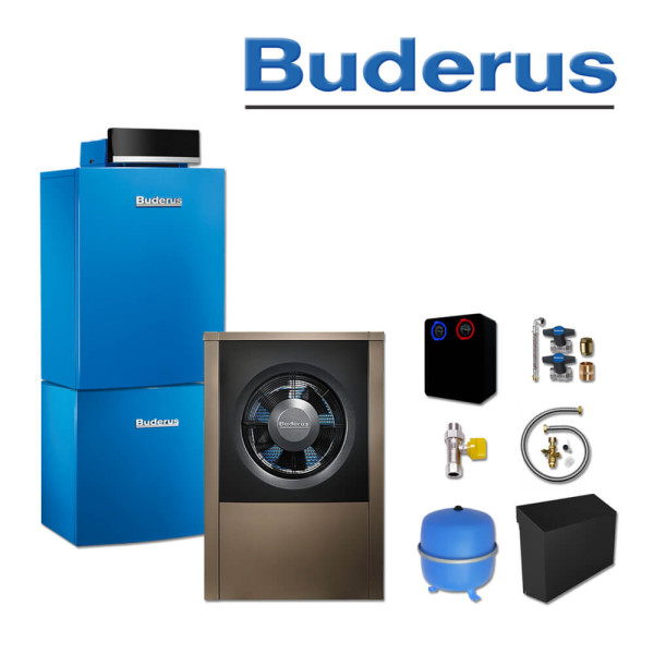 Buderus GBH212-22, SL214, Gas-Brennwertkessel, WLW196i-8 A H, L160, RC310, E/H