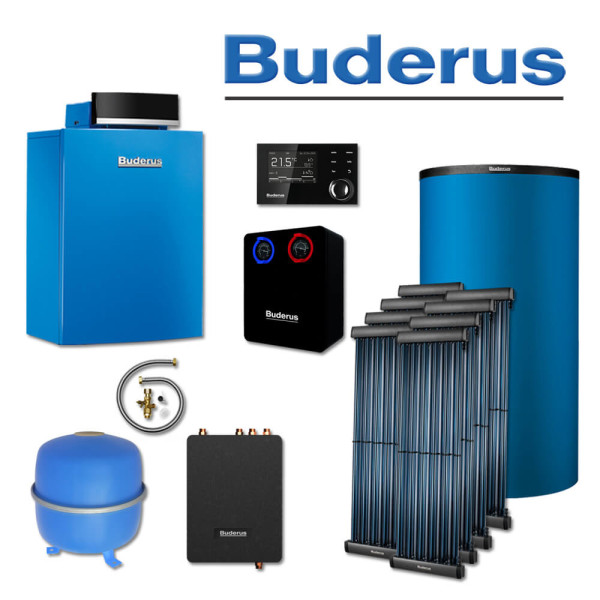 Buderus GB212-22, SL206, Gas-Brennwertkessel, 8 x SKR10 CPC, PNR750, E/H