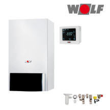 Wolf CGU-2K-18 18kW Gas-Heizwert-Kombitherme, Regelung RM-2, Aufputz, E / H