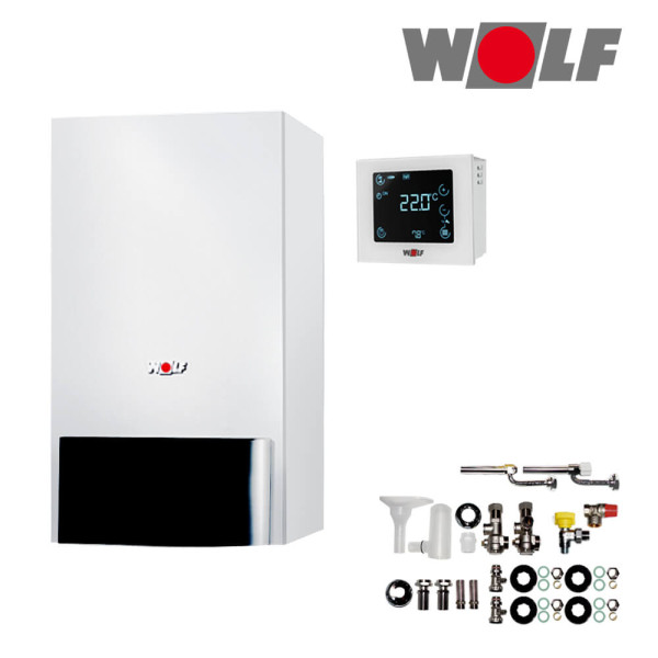 Wolf CGU-2K-18 18kW Gas-Heizwert-Kombitherme, Regelung RM-2, Unterputz, L / LL