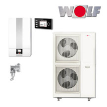 Wolf Paket BWL-1S-14/400V Split Luft/Wasser-Wärmepumpe, BM-2, Schlammabscheider