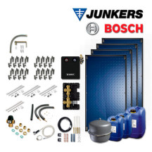 10,2m² Junkers Bosch Solaranlage SO709 mit FT226-2V, AGS10 MS200-2, Aufdach