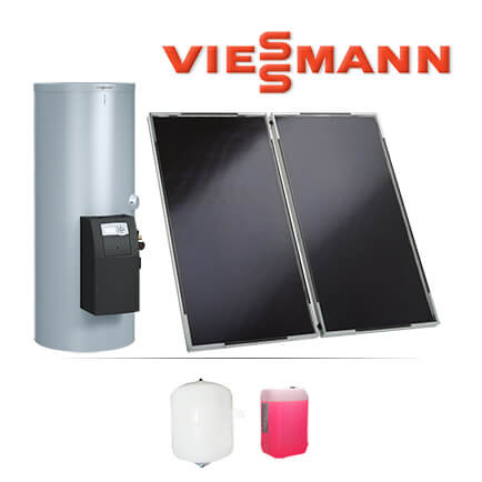 4,46m² Viessmann Solaranlage SK05701, Vitosol 141-FM, SVKG, 250 L 100-B CVBA