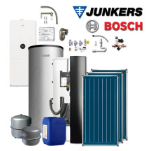 Junkers Bosch WMA10 mit Gas-Brennwerttherme GC5300i WMA 24/100S, BBS400, 3xFCC